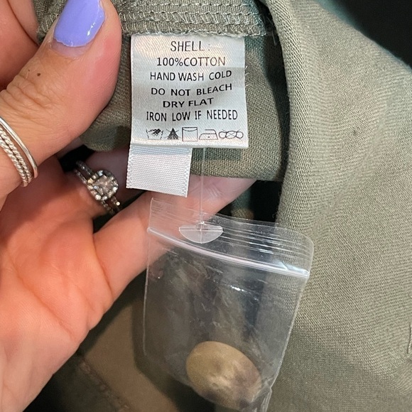 Fantastic Fawn skull and star jumpsuit Green cotton button enclosure size small - Picture 10 of 16